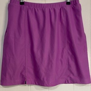 Tennis Golf Skort Skirt | Purple Textured Pickleball Athletic | Medium 8-10